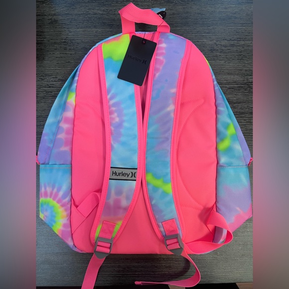 NWT Hurley One and Only Pastel Tie Dye Backpack - Picture 3 of 3